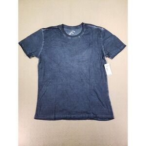 Fission Shirt Mens Large L Blue Stretch Cotton Blend Pullover Crew‎ Neck NWT A13